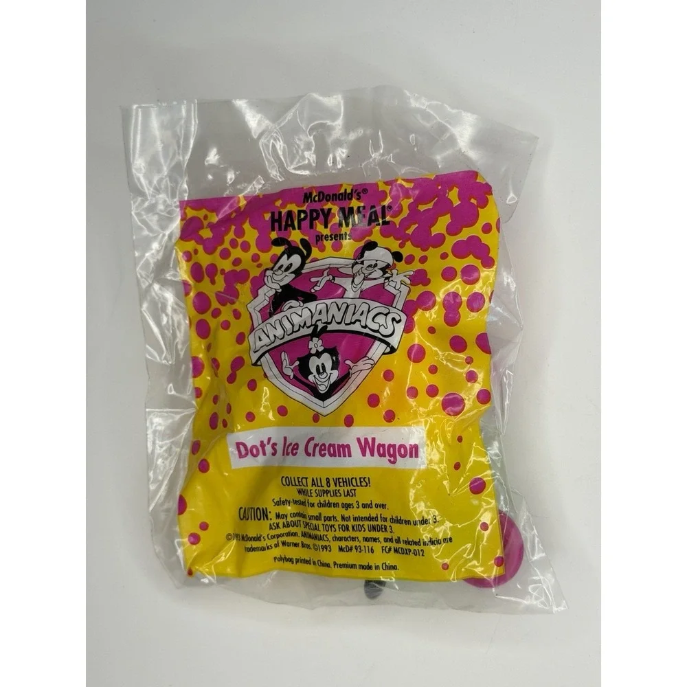 1993 McDonalds Animaniacs Dots Ice Cream Wagon in Package